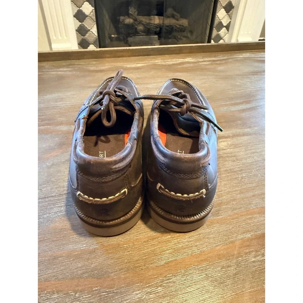 Rockport Southport Boat Shoe Men's 8‎ Brown Leather NWOB Classic Casual Comfort